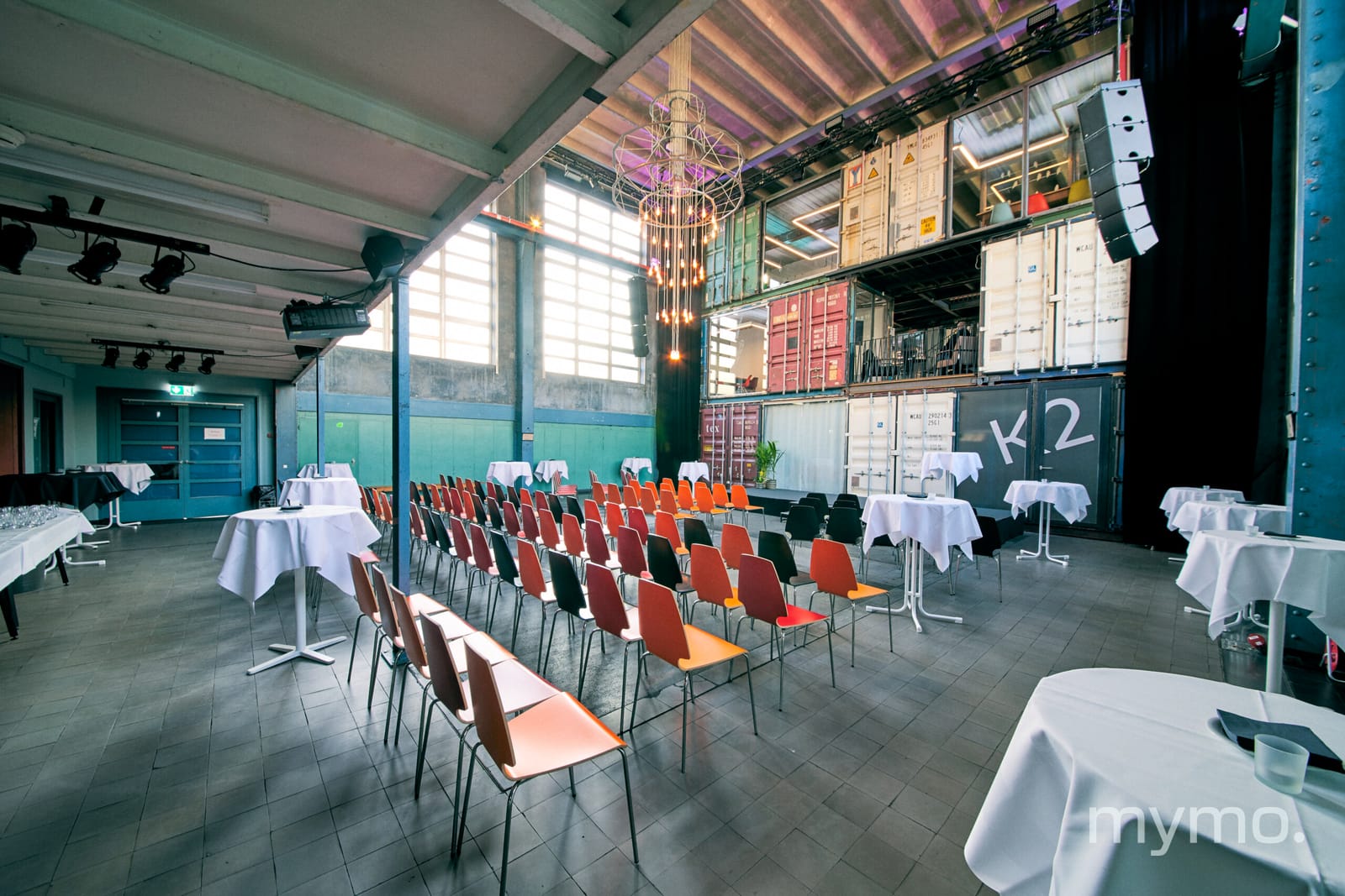 Eventlocation Kraftwerk, bestuhlt für einen Anlass